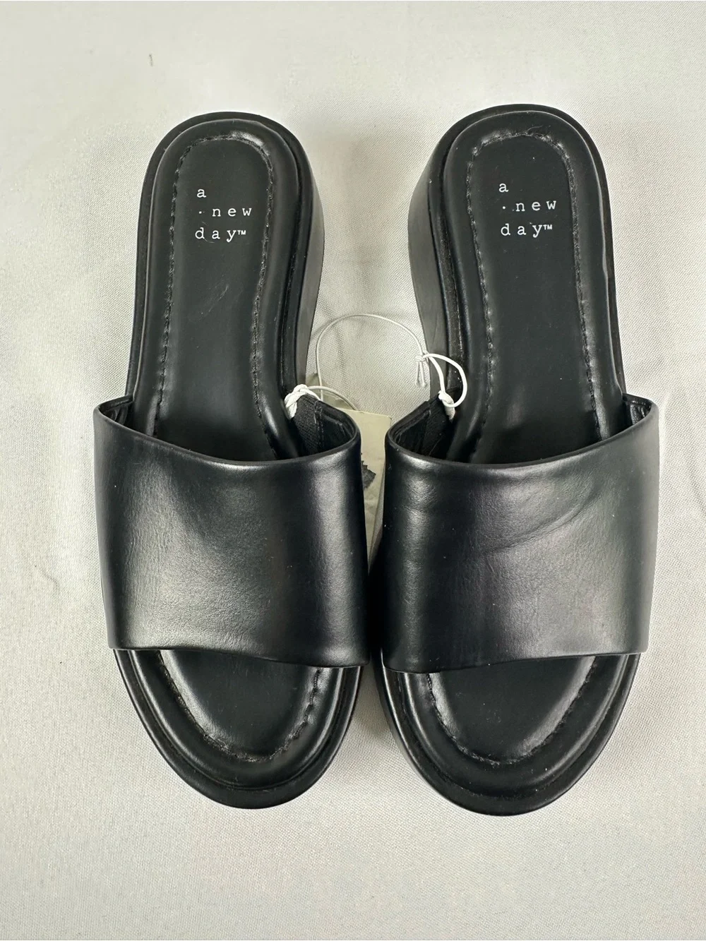 a.new.day™ Black Slide Sandals -6